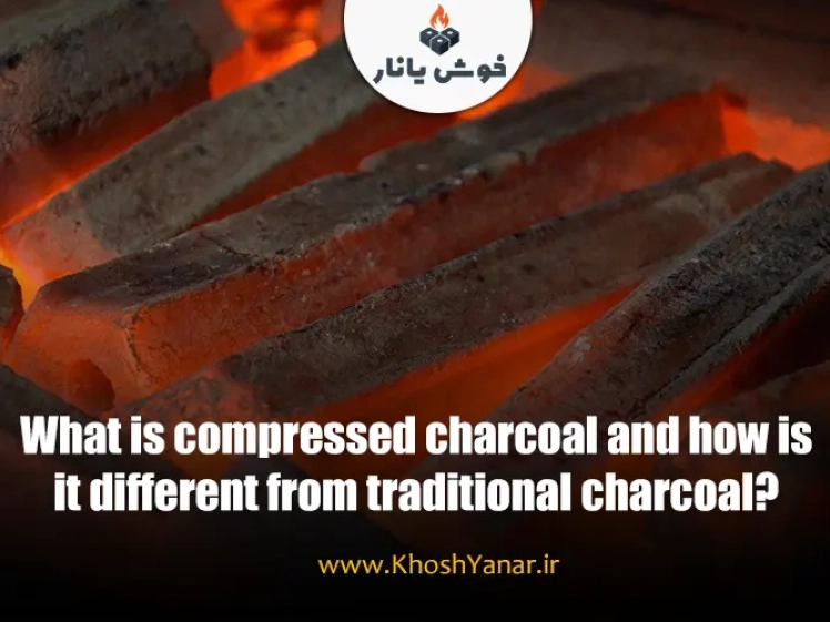 What is compressed charcoal and how is it different from traditional charcoal?